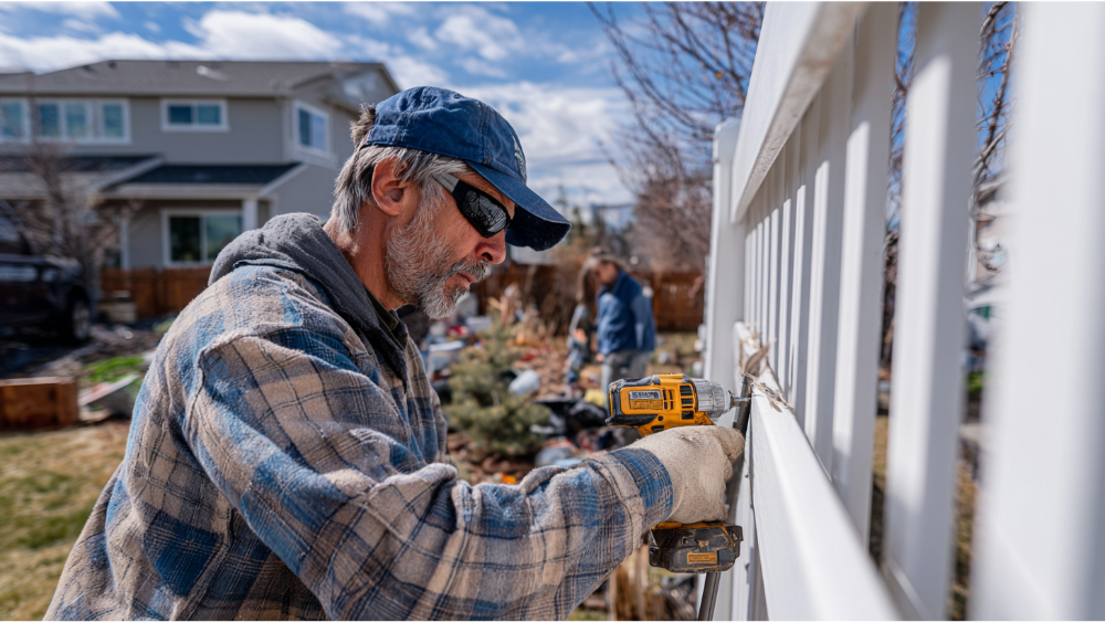 Repairing Larger Holes or Cracks in Vinyl Fencing