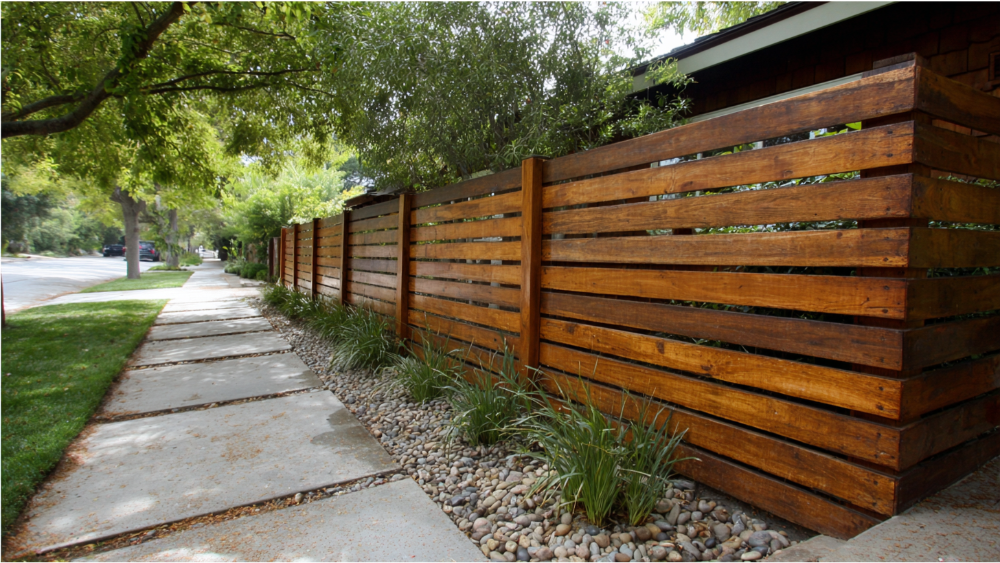 wood fence design