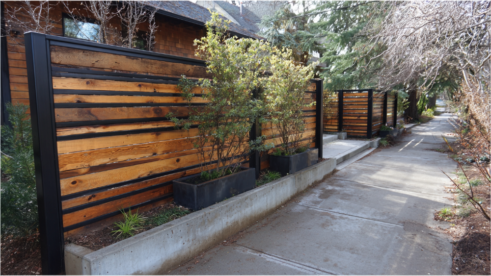 wood fence for home