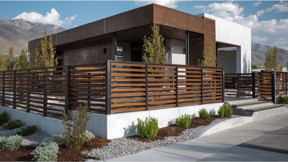 wood fence design