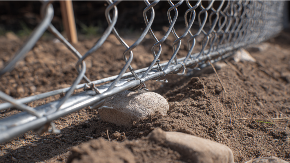 Bottom Security and Stability of a Chain Link Fence