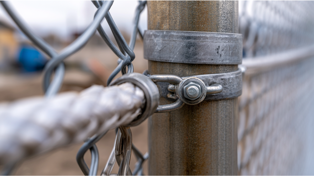 How Do Installers Secure Chain Link Fencing to Metal Posts