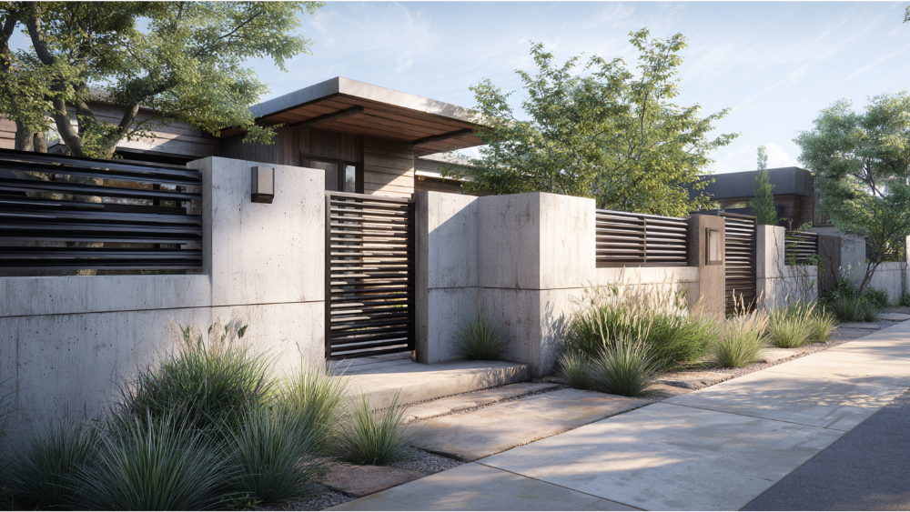 Incorporating Solid Walls and Privacy Fence Elements
