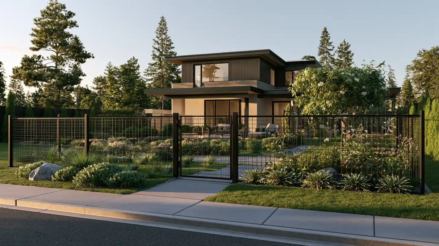 Welded wire and hog wire fencing for different residential applications