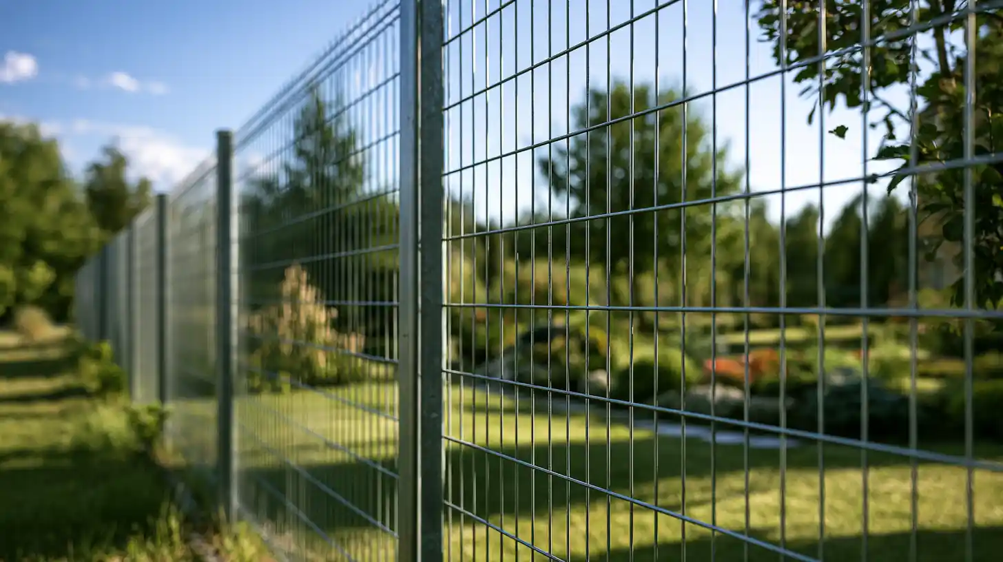 Galvanized welded wire fence with uniform mesh openings